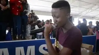 Cardiac performing On My Way and Believe @NWU mafikeng campus