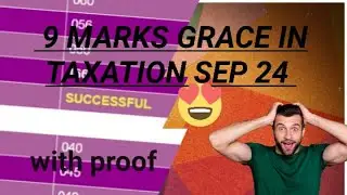 CA Inter taxation september2024 Certified copy | 9 Grace marks😍 #icai  #caintercertifiedcopy