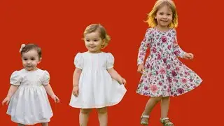 Handmade Easy Children's Dress Sewing | For 2 Years and 4-5 Years Old