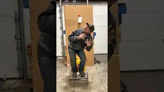 &ldquo;The old apple on the head trick&rdquo; #chiassonsmoke #fabricationshop #welding #wisconsin