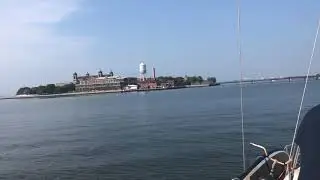 360&deg; view from behind Ellis Island