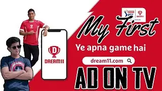 My First TV ad with Dhoni Sir || IPL Dream 11