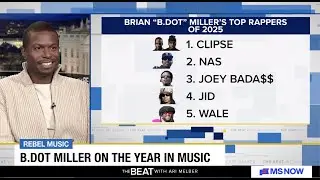 B.Dot обсуждает Clipse, Nas, Wale, JID, Joey Badas$$, Outkast и многое другое на MS NOW с Ари Мел...