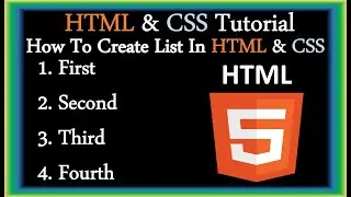 HTML & CSS Tutorial For Beginners | How To Create Lists In HTML & CSS