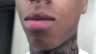 NBA Youngboy shows off his new 38 Baby Neck Tattoo!