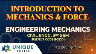 U1 P1 | Engineering  Mechanics || Civil Engineering-BCE30 || AKTU lecture | #Unique_Series | Btech