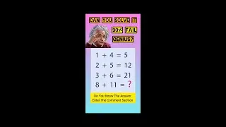 Math Puzzle Challenge 🚀 | Aap Pass Ya Fail? #live #brainpuzzle #maths