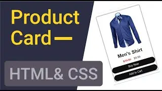 How_to_Create_Product_Card using HTML CSS - A2B-The Coder