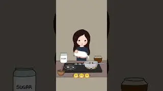how to make Tea with cute girl animated short video | #mobileanimation #howtomake #cartoons #ninja