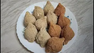 Fried stuffed GIANT PASTA shells | ground pork & beef | crumbled FETA CHEESE | cooking food