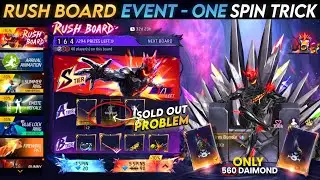 RUSH BOARD EVENT SPIN TRICK FF | DARK DESIRES BUNDLE | FF NEW EVENT TODAY | FREE FIRE NEW EVENT