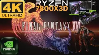 FINAL FANTASY XVI DEMO High Settings DLAA 4K + FG - RTX 4080 Super PNY XLR8 ARGB | AMD 7800X3D