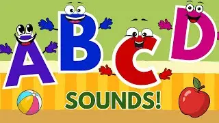 Learn Phonics A&ndash;D | ABCD Letter Sounds Song for Kids | Fun Alphabet Compilation