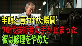 【半額でいいですよね？】俺が開発した特許機械を軽く扱われた72歳技術者が、静かに修理をやめた理由