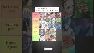 Regrets of our favourite OnePiece characters RANKED #onepiece #tierlist #luffy #regretstory