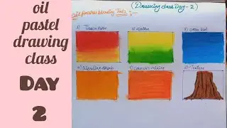 BEST OIL PASTEL COLOUR BLENDING TOOLS||DRAWING CLASS DAY 2|Day -2|@sakshiartgallery9 