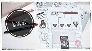 Catch all January monthly and first week plan with me
