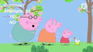 Peppa Pig: The Golden Boots (2015) - Continue and game over (NES Bootleg)