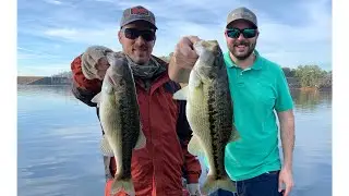 Lake Lanier Winter Fishing: GIANT Spotted Bass, 2 NEW P.B.'s, Over 16LB Bag!
