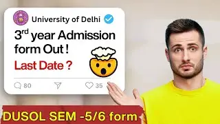 DU SOL 3rd Year Admission 2025&ndash;26 | Easy Subject Selection| DU SOL BCom, BA, BCom (Hons.)
