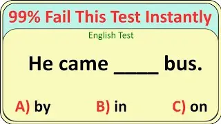 English Grammar Test ✨ E 4 English ✨ 99% Fail This Test Instantly 