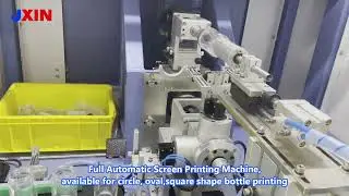 Full Automatic Screen Printing Machine,available for circle, oval,square shape glass bottle