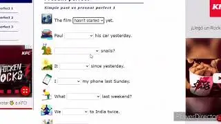 Review of the present prefect and past perfect for second course