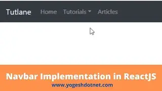 How to add Navbar in React using React Bootstrap | React Tutorial