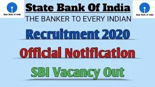 SBI Circle Based Officer | SBI CBO Notification 2020 | SBI Recruitment