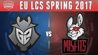 G2 Esports vs Misfits - League Of Legends EU LCS 2017 Spring Game 1 Top Lane Focus