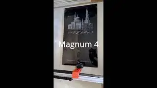Magnum 4 в работе (granite engraving machine)
