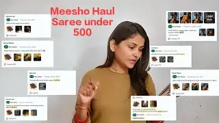 #Meesho Saree Haul Under ₹500 | Honest Review | Worth It or Not? | Budget Sarees #online