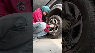 KIA WHEEL BALANCE + ALIGNMENT DONE ☑️        #kia #automobile #wheelbalancing #caralignment #punjab