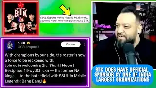 N.A Caster @priv8dancer Reacts To TEAM BTK Getting Historic MLBB Sponsor By Biggest  INDIA ORG!