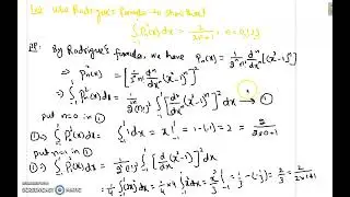 Example on Rodrigue's formula