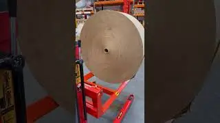 Handling Heavy Rolls   Wide angled fork attachment