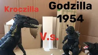 Legendary Godzilla and Godzilla (1954) vs Kroczilla Баттл