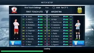First Touch United Vs Argentina - Dream League Soccer 2018 (Legendary)  - Android Gameplay
