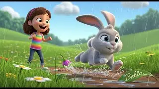 Ravi the Rabbit Races the Rain &ndash; A Rhyming Dash Through Puddles, Clouds, and Speedy Paws