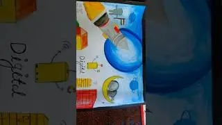 🇮🇳🤷Digital India drawing poster। Competition in the Rainbow school Delhi Road ।#art #drawing #shorts