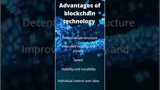 Advantages of blockchain technology | #blockchain #bitcoin #crypto #security #dogecoin #ethereum