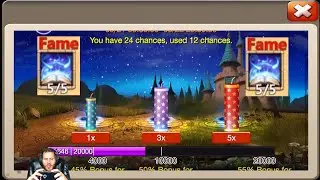 35 Fireworks To Pop CRAZY LUCK Rolling 65000 Gems Talents Castle Clash
