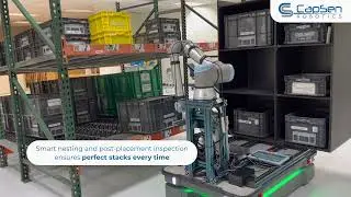 Powered by CapSen PiC | AMR Tote Handling and Smart Stacking for Warehouses