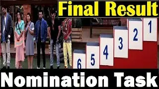 Nomination Task|| Final Result|| Bigboss 11|| Top 1 to 6|| Upcoming Episode