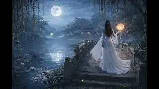 Relaxing Flute Music | Moonlit Lotus Lake  | Traditional Chinese Instrumental Music for Calm & Sleep
