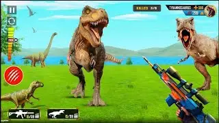 Real Dinosaur Hunter Gun Games 3D &ndash; Attack Dinosaur &ndash; Android #Gameplay