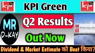 Kpi green share latest news | Kpi green energy share latest news 🔥kpi green Q2 results 2025