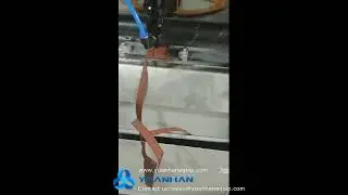PVC coated webbing laser cutting machine - Yuanhan