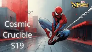 FIRST PLAY VS LEVEL 110 | COSMIC CRUCIBLE S19 (week 7, round 1) | MARVEL STRIKE FORCE | MSF