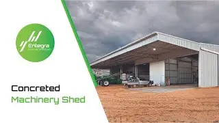 Concreted Farm Machinery Shed | Spencer Allan